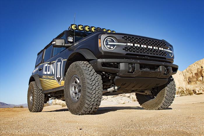 ICON Vehicle Dynamics 2021-2023 Ford Bronco, Non-Sasquatch, 3-4" Lift, Stage 3 Suspension System, Tubular, Heavy Rate Rear Spring