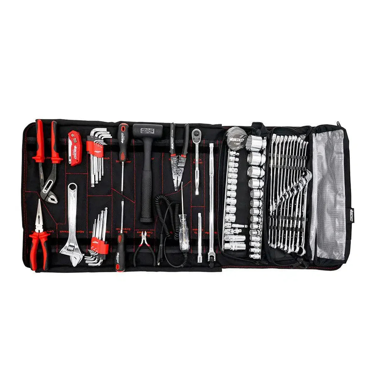 Boxo USA Combo Tool Roll | 82-Piece Metric and SAE Tool Roll and Dry Bag | LGE-CTS Motorsports