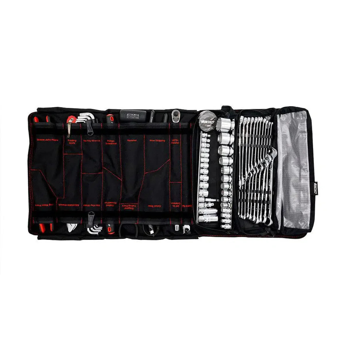 Boxo USA Combo Tool Roll | 82-Piece Metric and SAE Tool Roll and Dry Bag | LGE-CTS Motorsports