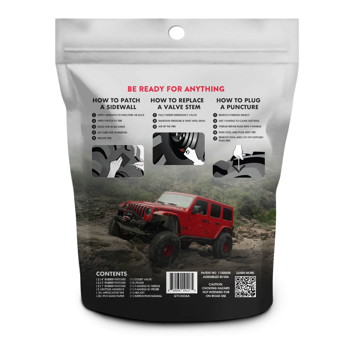 Glue Tread Complete Tire Repair Kit